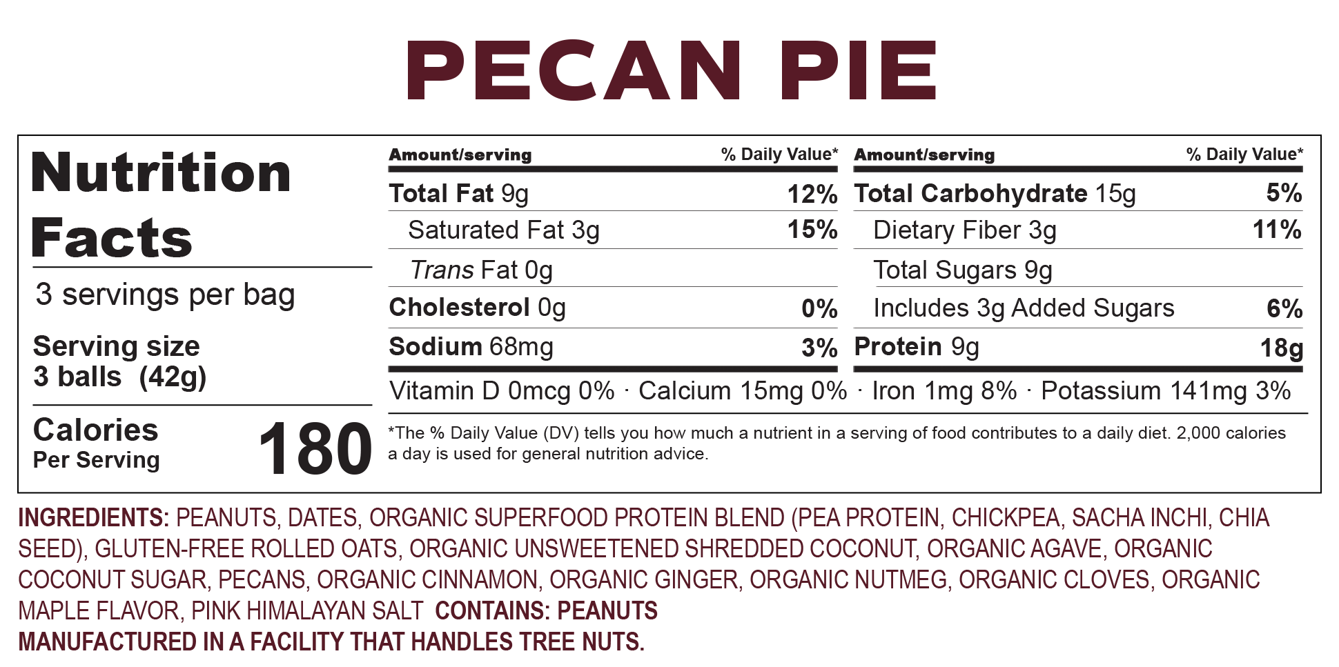 Pecan Pie Nutrition